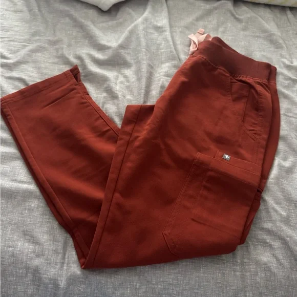 FIGS Yola 2.0 Scrub Pants in auburn - Picture 2 of 4